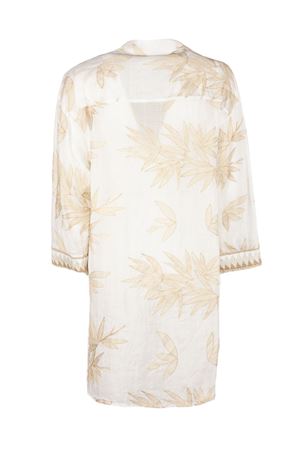 Cream white breathable ramie shirt PHO FIRENZE | 4323022LOTONATURALE